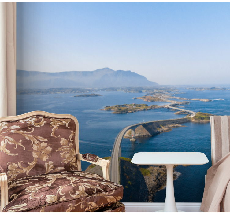 Atlantin tie norja muut kaupunki ja maa valokuvatapetti - Tenstickers