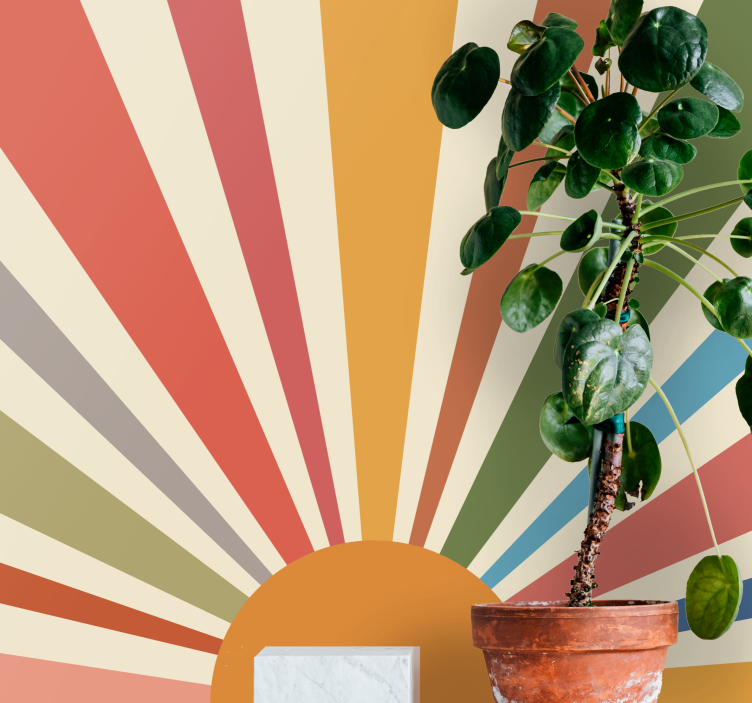 Auringonnousun säteet kuvio - Tenstickers