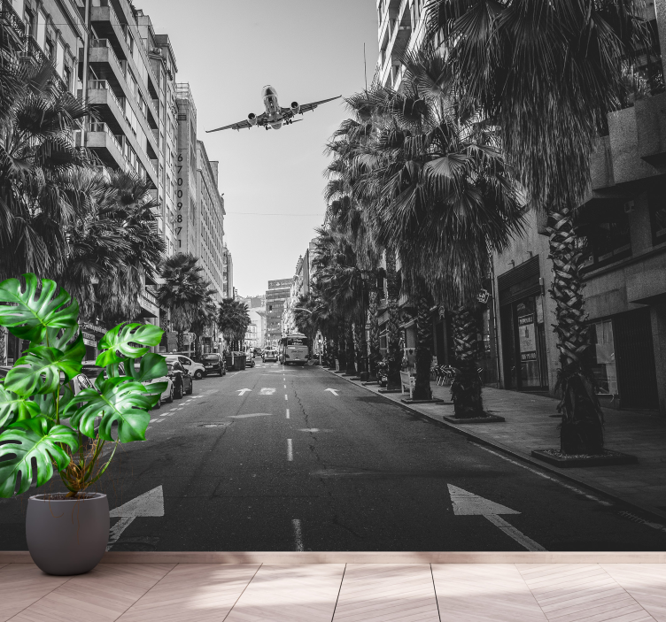 Auto ja lentokoneet valokuvatapetti auto - Tenstickers