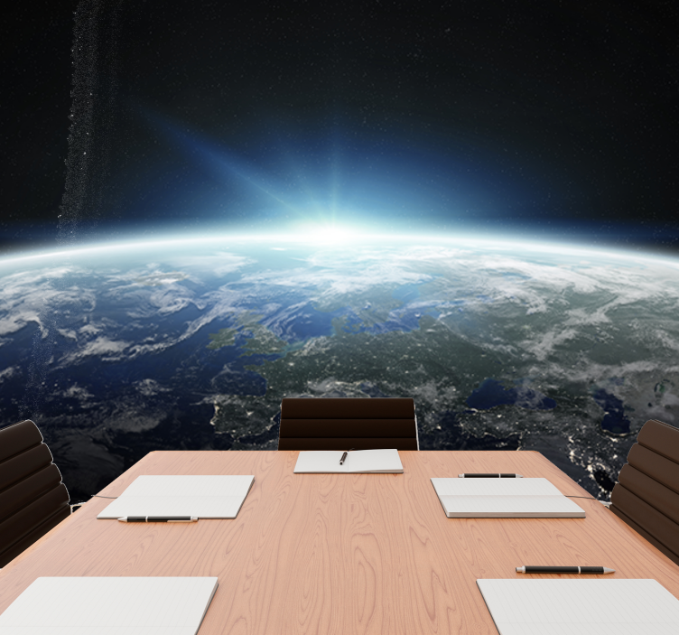 Maapallo hohteessa avaruus tapetti - Tenstickers