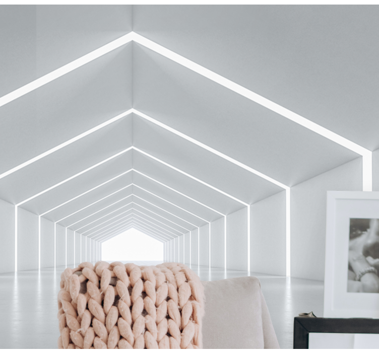 Geometrinen valorakenne moderni valokuvatapetti - Tenstickers