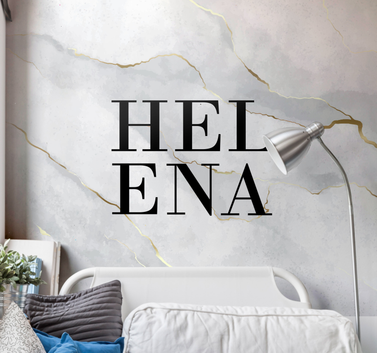 Henkilökohtainen marmori muokattava valokuvatapetti - Tenstickers