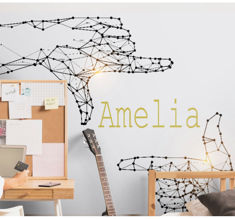 Interaktiivinen käsiele muokattava valokuvatapetti - Tenstickers