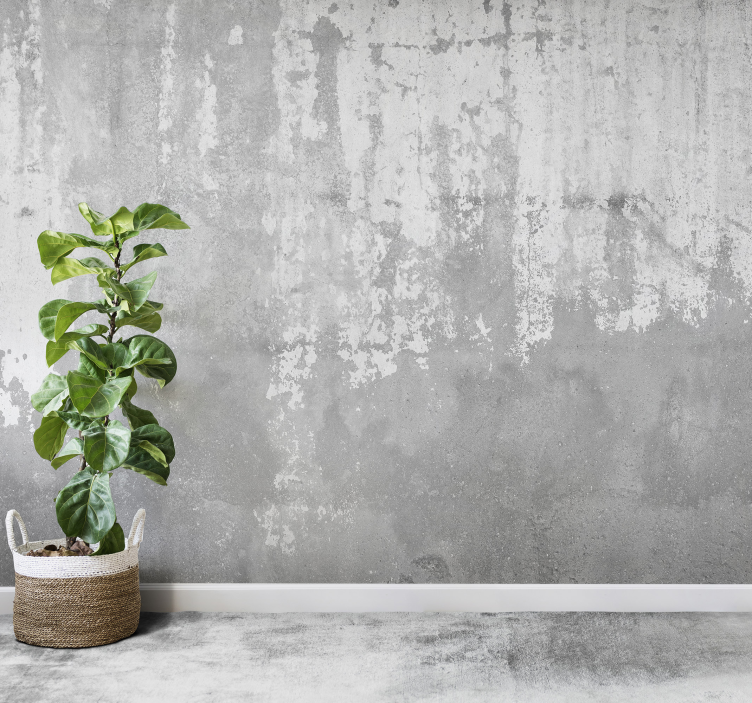 Karkea betoni kivivalokuvatapetti - Tenstickers