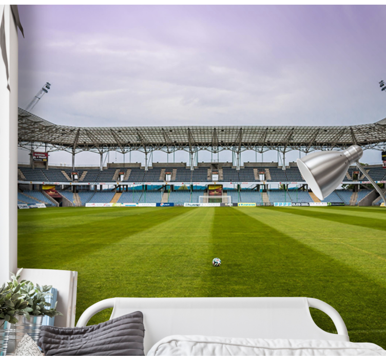 Kaupungin jalkapallokenttävalokuvatapetti - Tenstickers