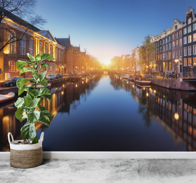 Kaupungin valokuvatapetti amsterdam - Tenstickers