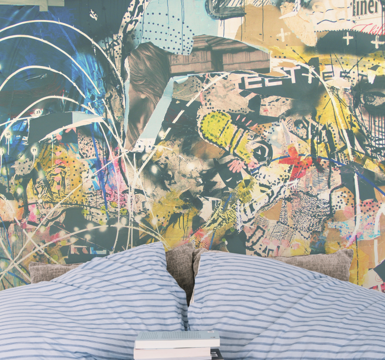 Kaupunkien katutaide graffiti valokuvatapetti - Tenstickers