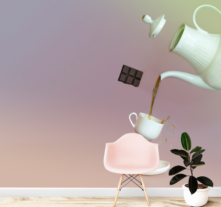 Kelluvia teehetkiä musiikki valokuvatapetti - Tenstickers