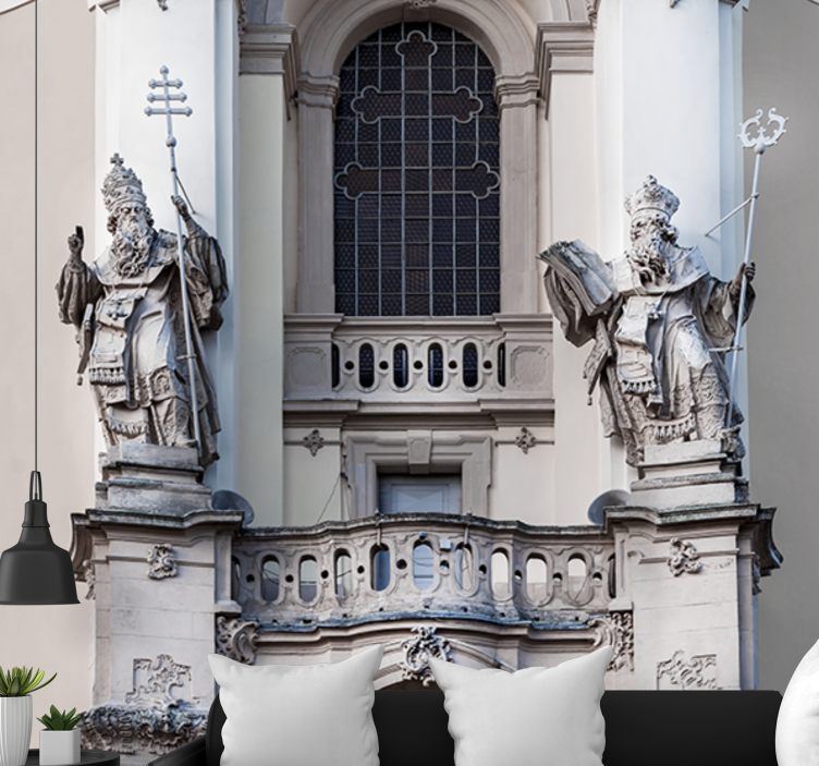 Klassinen taide valokuvatapetti kuninkaiden patsaat - Tenstickers