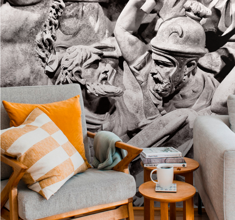 Klassinen taide valokuvatapetti muinaista taistelua - Tenstickers