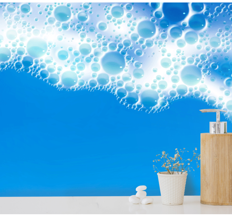 Kuplava aalto luonto valokuvatapetti - Tenstickers