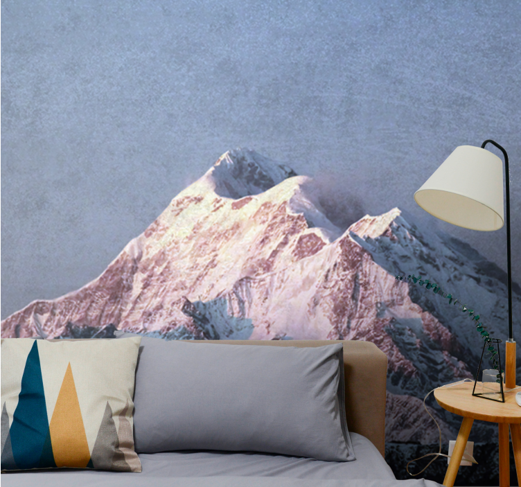Luminen mount everest vuori valokuvatapetti - Tenstickers