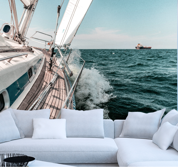 Meri valokuvatapetti purjehdusseikkailu - Tenstickers
