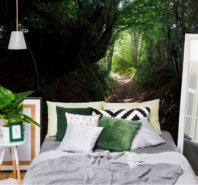 Metsäpolku valokuvatapetti - Tenstickers