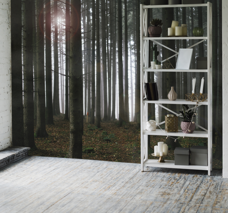 Metsämaisema valokuvatapetti - Tenstickers