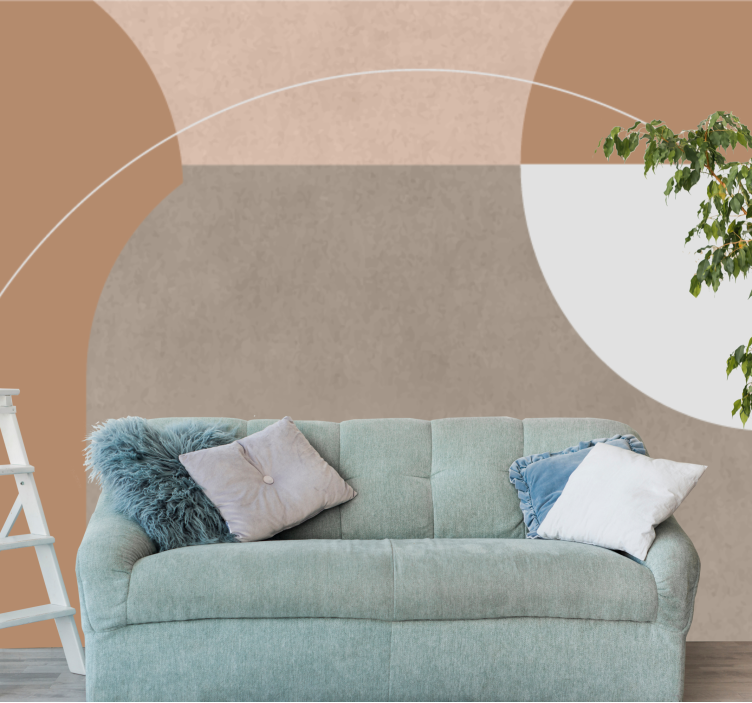 Moderni valokuvatapetti geometrinen muotokokoelma - Tenstickers