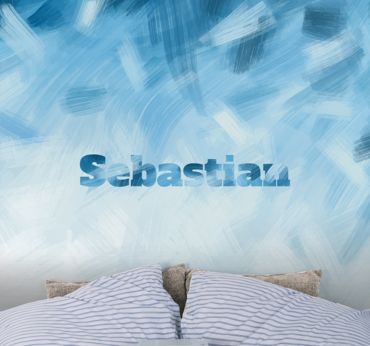 Muokattava valokuvatapetti nimelläsi - Tenstickers