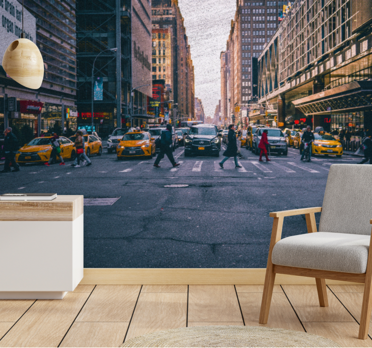 New york vilkas katu valokuvatapetti - Tenstickers