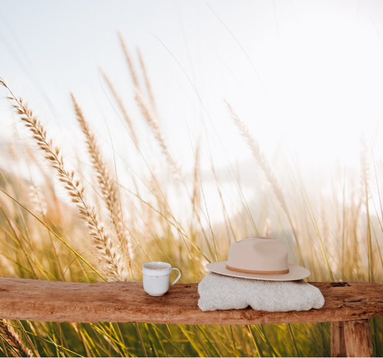 Pehmeät nurmikon tuulahdukset luonto valokuvatapetti - Tenstickers