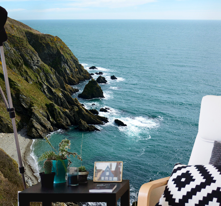 Rannikkokivirakennelma maisema valokuvatapetti - Tenstickers