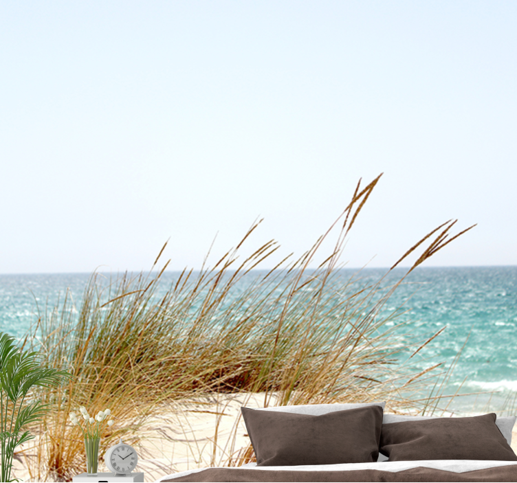 Rauhoittava rannikkonäkymäluonto valokuvatapetti - Tenstickers