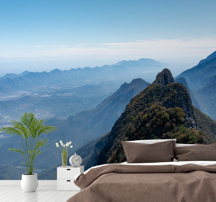 Sierra mazatec maisema sumussa valokuvatapetti luonto - Tenstickers