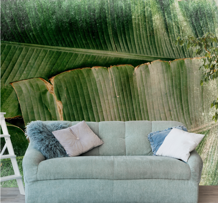 Värikäs lehtikerros luonto valokuvatapetti - Tenstickers