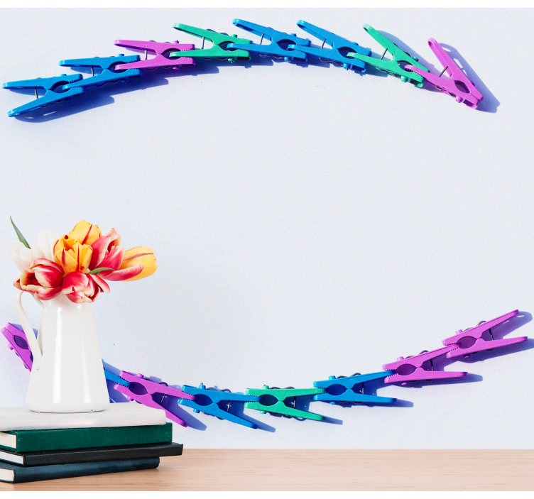 Värikäs leikekuvio valokuvatapetti - Tenstickers