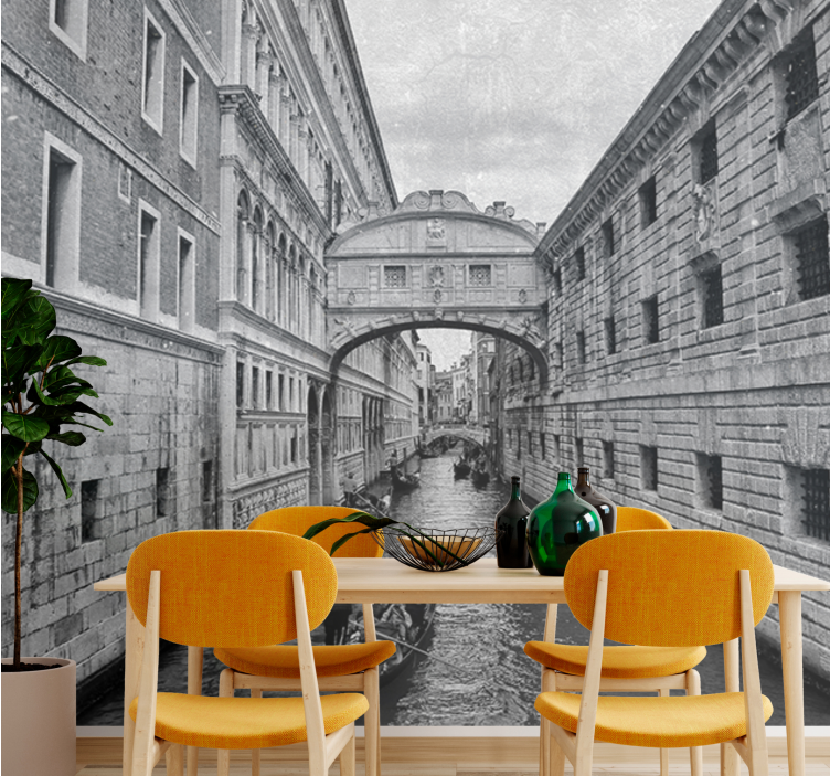 Venetsian vedenkulkureitti valokuvatapetti - Tenstickers
