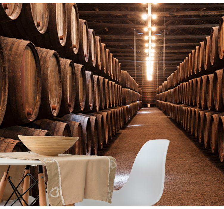 Vintage kellari vintage valokuvatapetti - Tenstickers