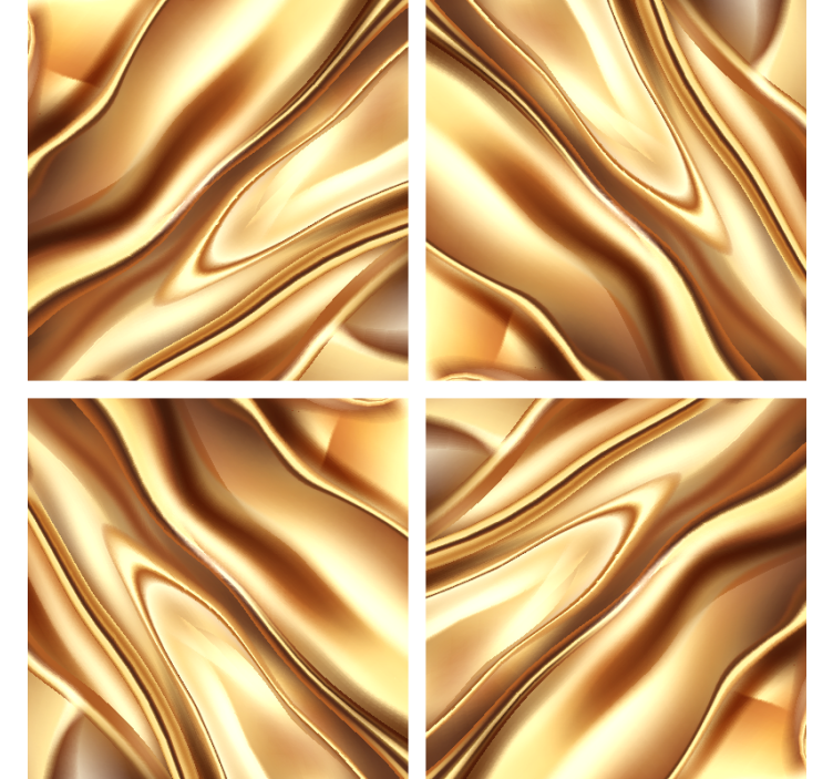 Kultaisen metallin vaikutus tekstuuri lasinalunen - Tenstickers