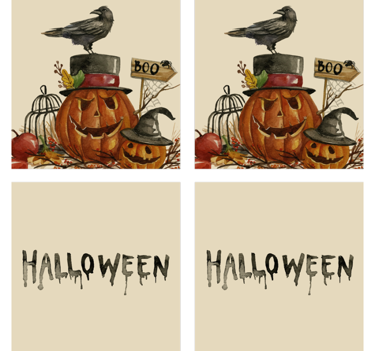 Hieno vesiväri halloween lasinalunen - Tenstickers