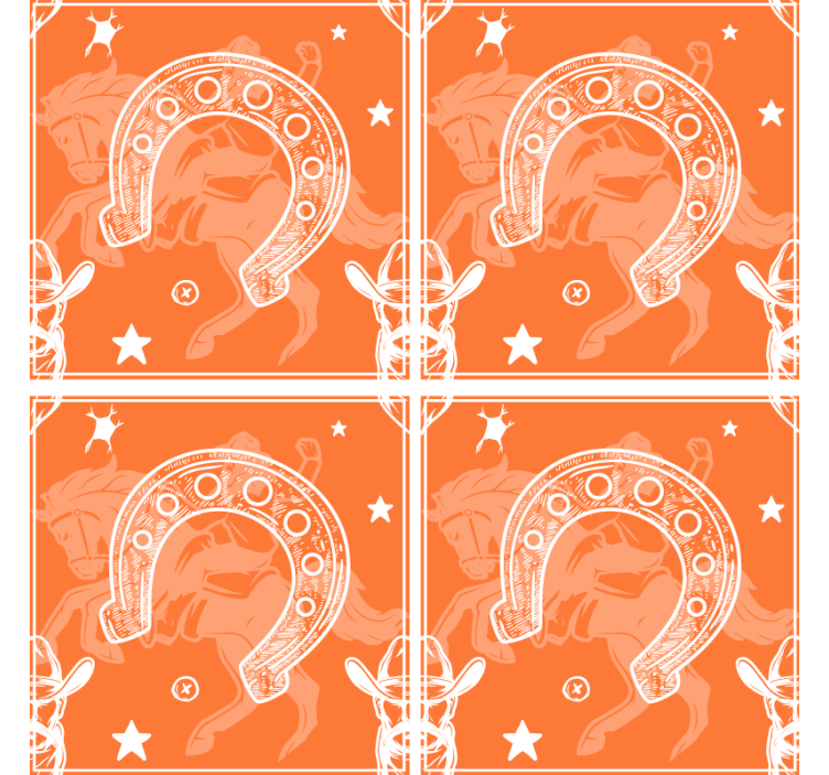 Hieno hevosenkenkä malli juoma lasinalunen - Tenstickers