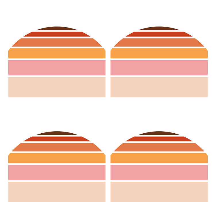 70-luvun aurinko raidat 70-luvun lasinaluset - Tenstickers