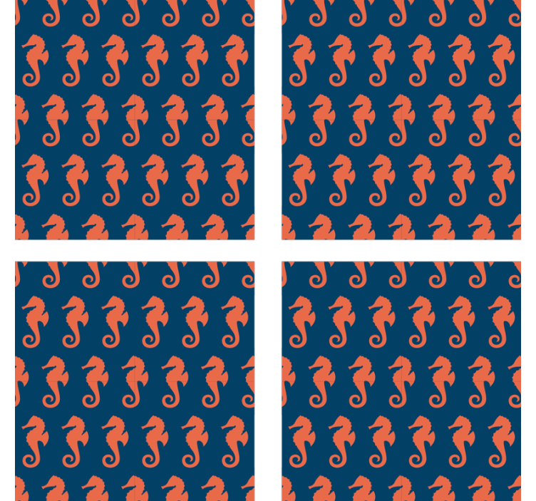 Kummajainen lasinalunen merihevospintana - Tenstickers