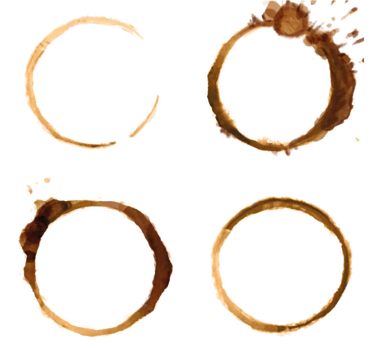 Kahvitahra-kuvioisetlasinaluset - Tenstickers