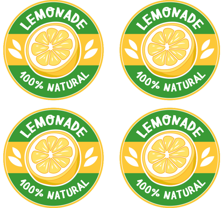 Vintage limonadi vintage lasinalunen - Tenstickers