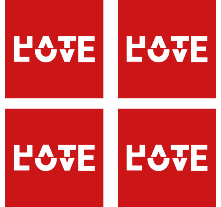 Viha-rakkaus lasinalunen sanonnalla - Tenstickers