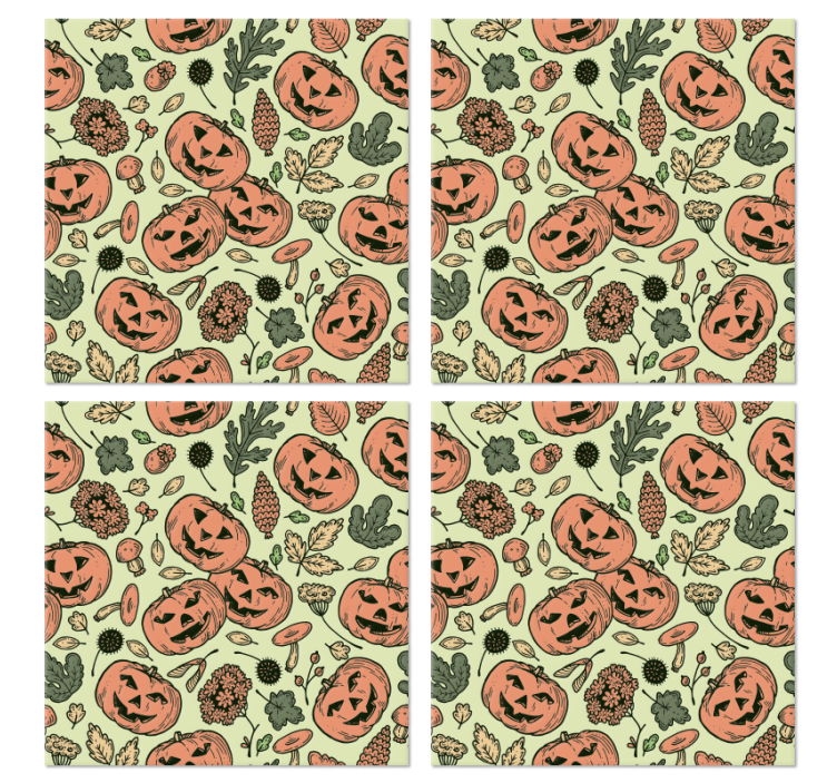 Kurpitsaa halloween lasinalunen - Tenstickers