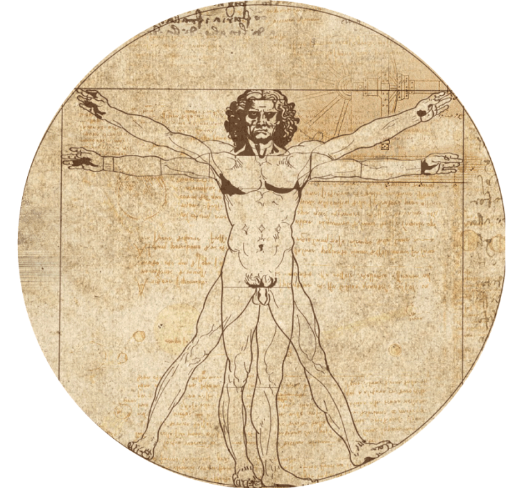 Leonardo da vinci -taide vintage lasinalunen - Tenstickers
