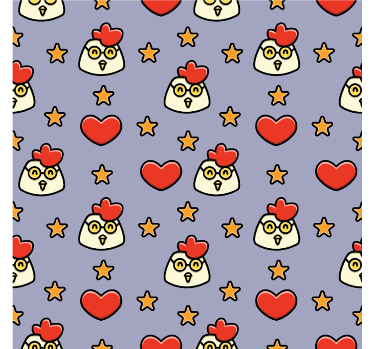 Kummajainen lasinalunen leikkisät kananpäät - Tenstickers