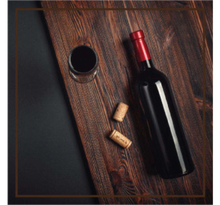 Viinipullon korkit juoma lasinalunen - Tenstickers