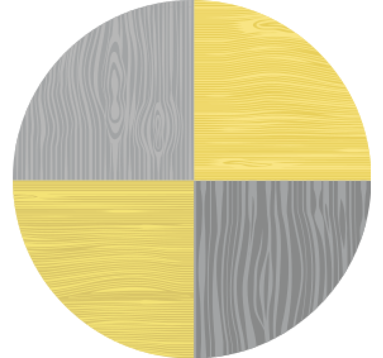 Puuveistosymmetrinen lasinalunen - Tenstickers