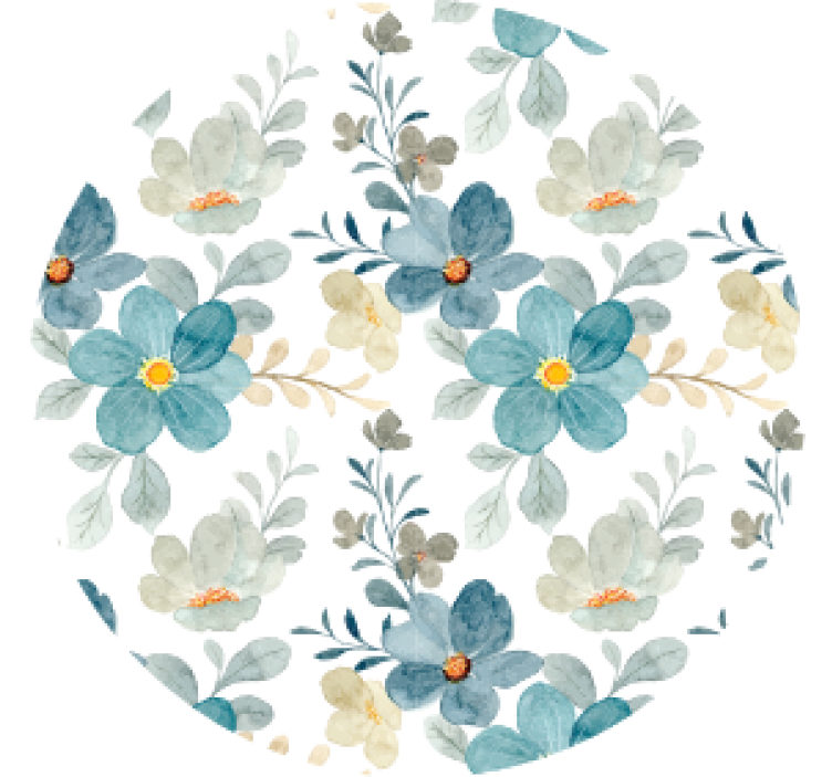 Moderni lasinalunen kasvikuvioinen tekstuuri - Tenstickers