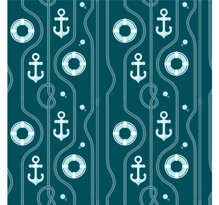 Ankkurit ja pelastusrenkaat kuviot olut lasinalunen - Tenstickers