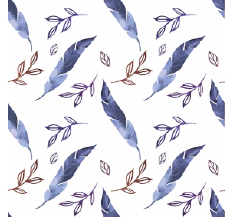 Vihreät vesivärikuviot lasinalusille - Tenstickers