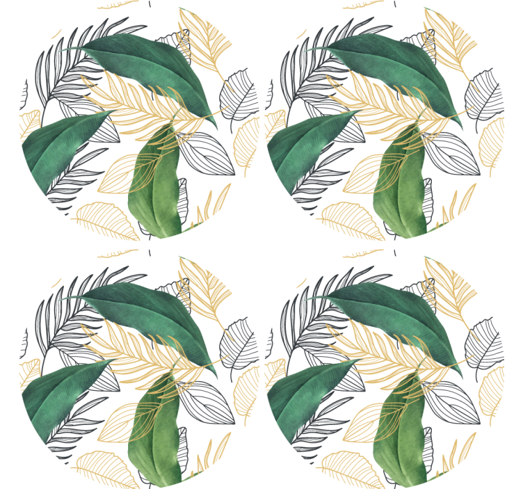 Moderni lasinalunen runsas vihreä kuvio - Tenstickers