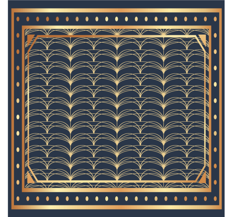 Tyylikäs geometrinen kuvio lasinalunen - Tenstickers