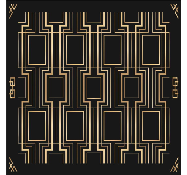 Geometrinen kuvioinnin lasinalunen - Tenstickers