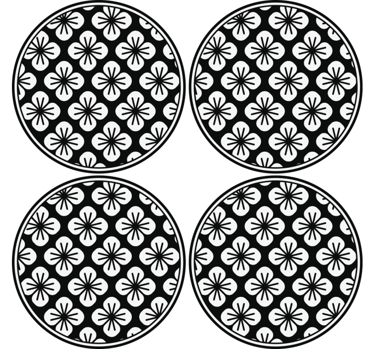 Kasvi-aiheinen tekstuuripinta lasinalunen - Tenstickers